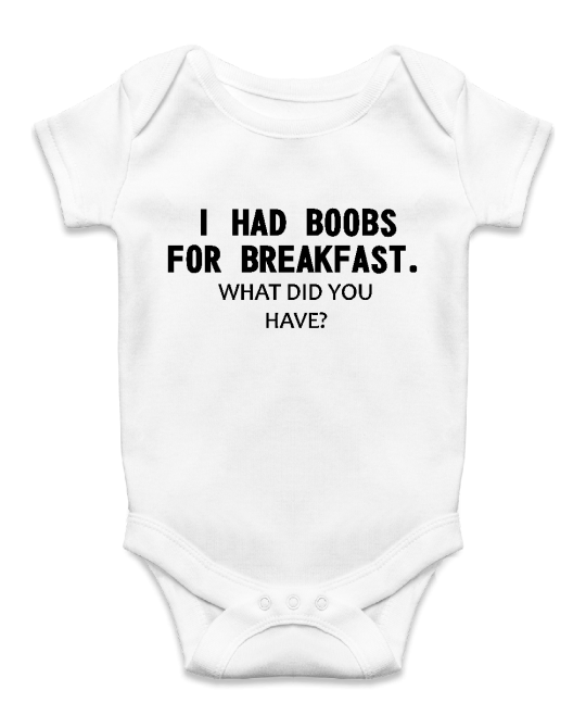 I had boob for breakfast